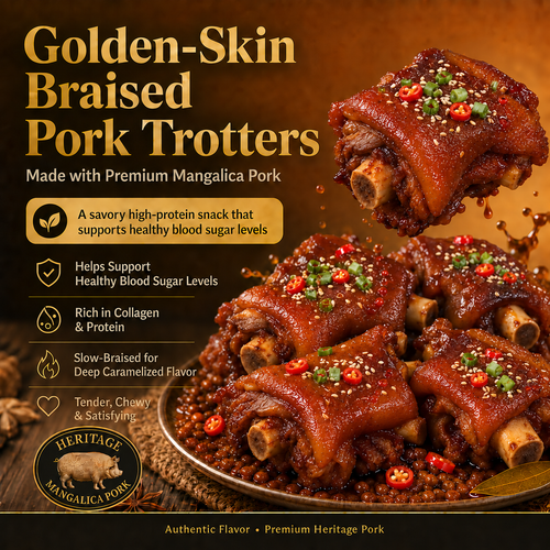 ✨Control Cravings Without Giving Up Real Food💯Premium Mangalica Caramelized Braised Pork Trotters 🐷- QZE