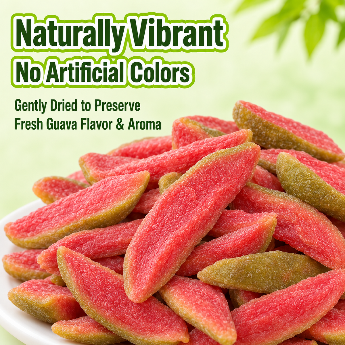 ✨🍐Say goodbye to sugar spikes! 💐Satisfy your cravings with our fiber-rich Red Guava slices-QZE