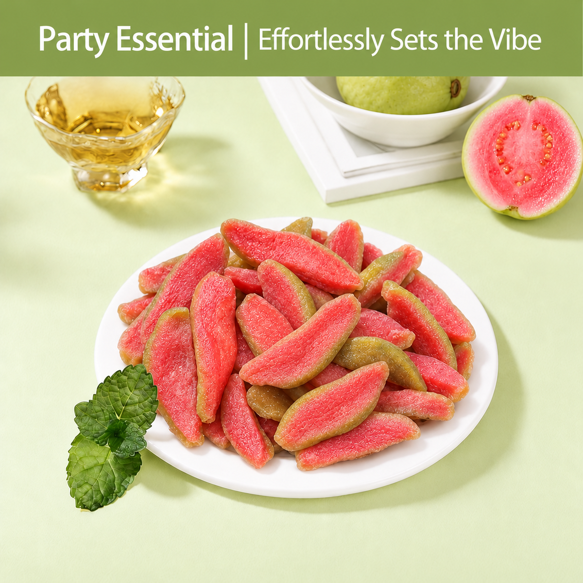 ✨🍐Say goodbye to sugar spikes! 💐Satisfy your cravings with our fiber-rich Red Guava slices-QZE