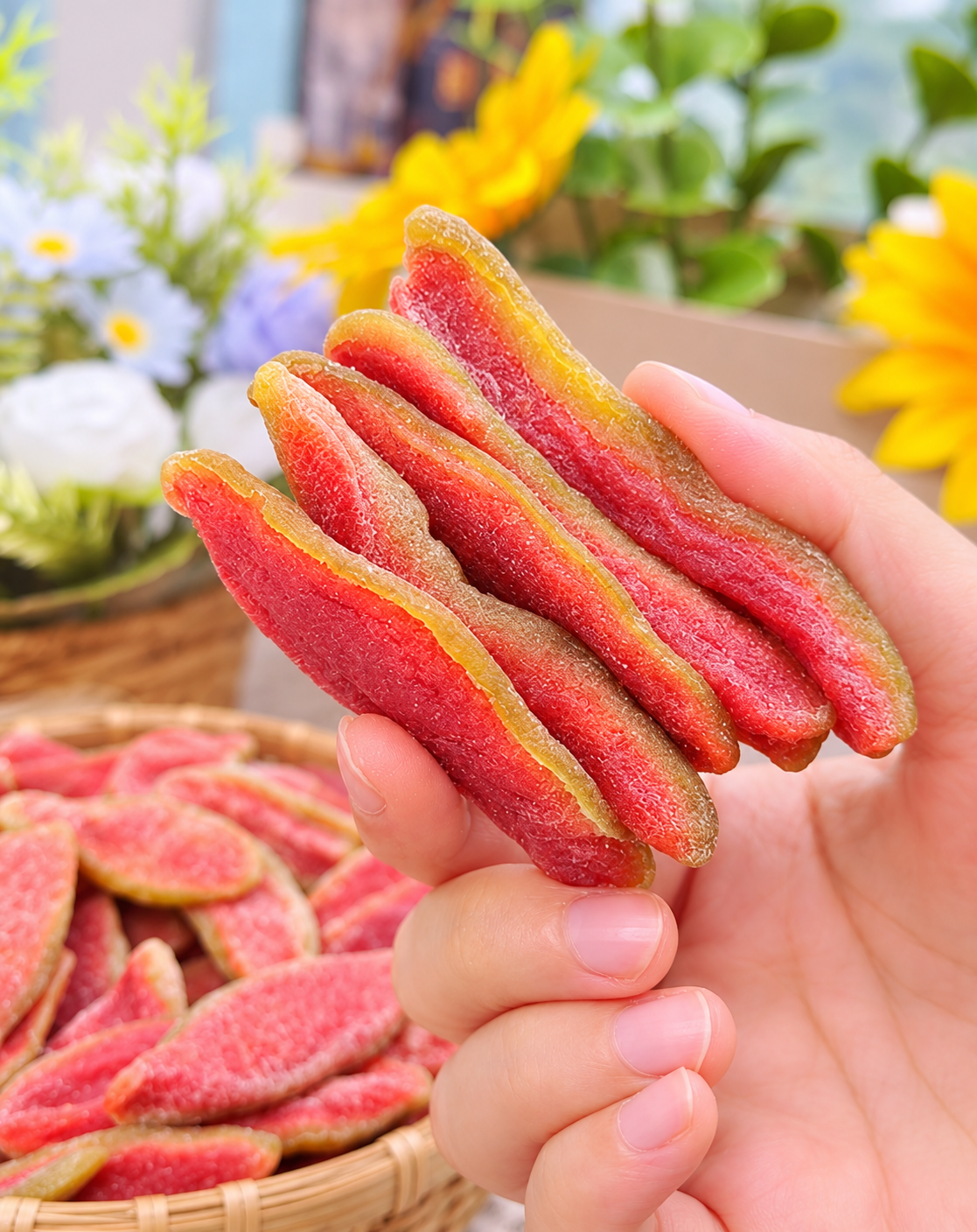 ✨🍐Say goodbye to sugar spikes! 💐Satisfy your cravings with our fiber-rich Red Guava slices-QZE