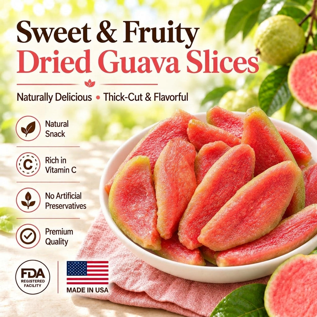 🎁🥝Say goodbye to sugar spikes! 💐Satisfy your cravings with our fiber-rich Red Guava slices-QZE