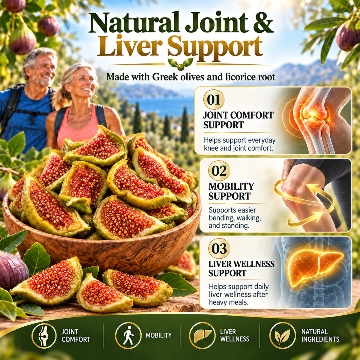 ✨Premium Mediterranean Green Dried Figs✨ – High Fiber Natural Fruit Snack for Daily Wellness - QZE
