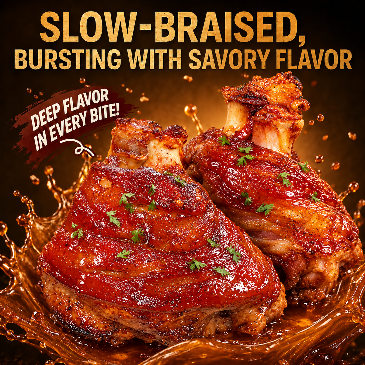 ✨Control Cravings Without Giving Up Real Food 🥩Premium Mangalica Caramelized Braised Pork Trotters 🐷- QZE