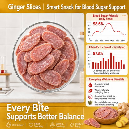 🌼🍾Say goodbye to sugar spikes! 🌿Support healthy glucose metabolism with premium GINGER SLICES - QZE