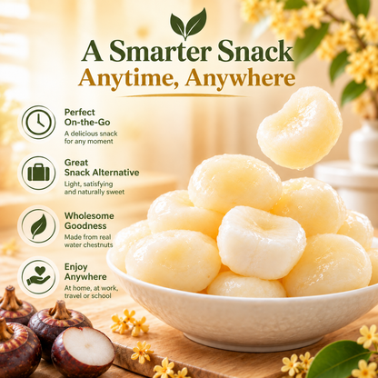 Say goodbye to high-calorie guilt! 💐Satisfy your cravings with our Golden Osmanthus Water Chestnut-QZE