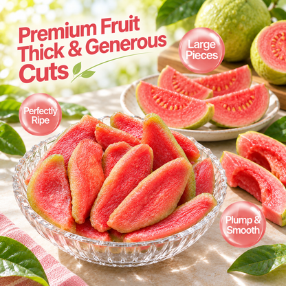 ✨🍐Say goodbye to sugar spikes! 💐Satisfy your cravings with our fiber-rich Red Guava slices-QZE